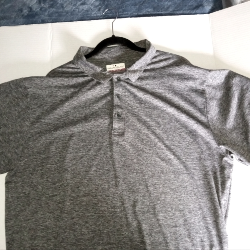 Grand Slam Performance Polo Golf Shirt XXL Gray